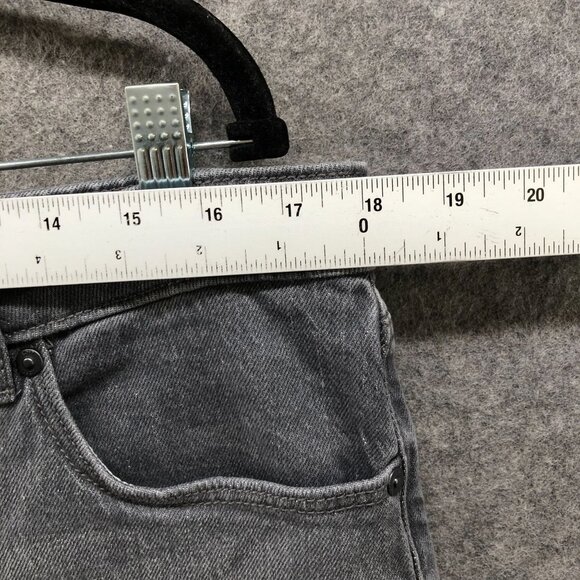 Loft Kick Crop Jeans Womens 14 / 32 Gray Raw Hem Stretch High Rise - Picture 7 of 11